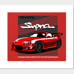 Iconic Supra MK4 Car Posters and Art